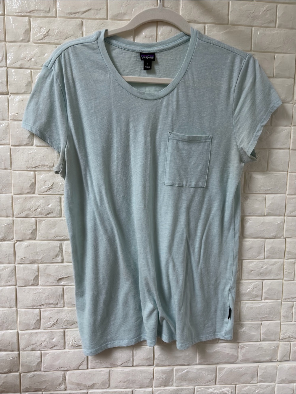 Patagonia Pale Blue Short-Sleeve Pocket Tee